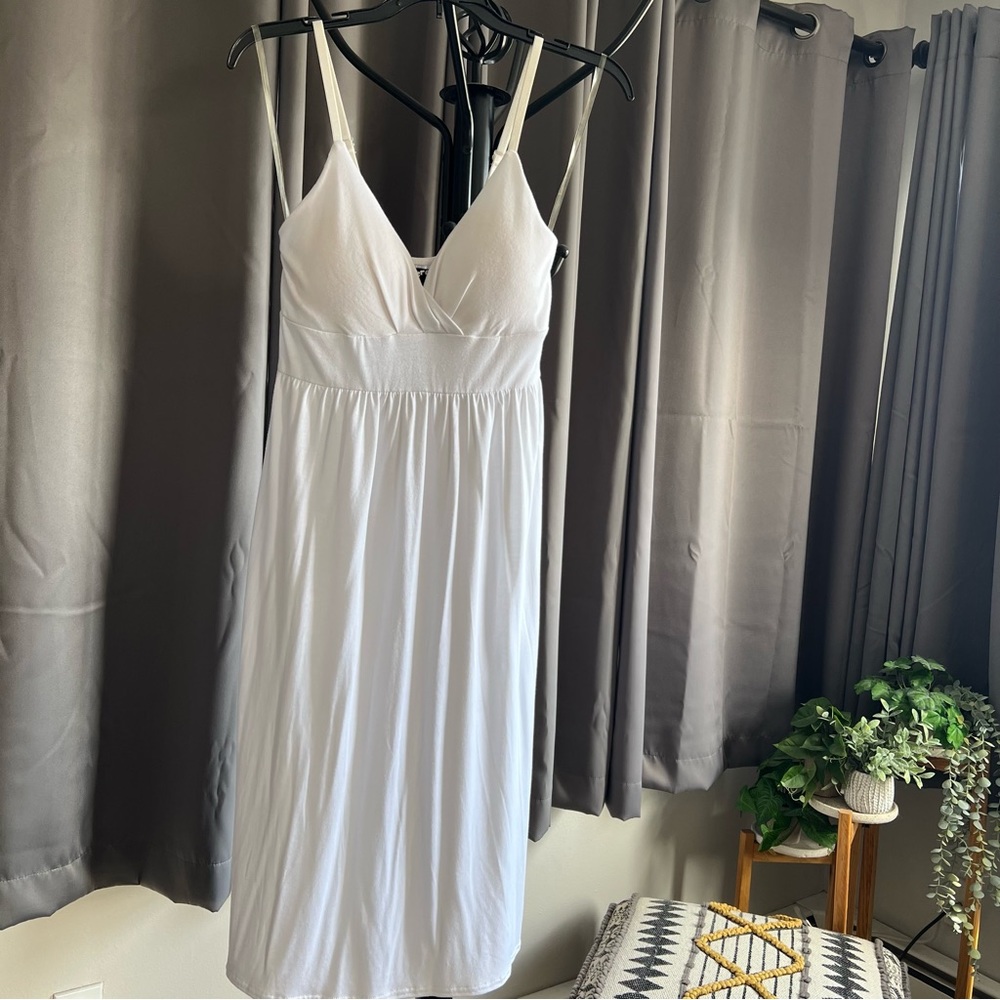 Planet Gold White Sun Dress